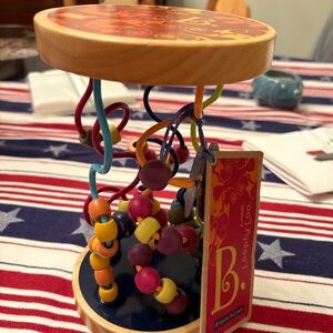 B. Loopty Loo Colorful Bead Maze for Kids 47 bead toy. Roll or turn 18 mo to 3yr